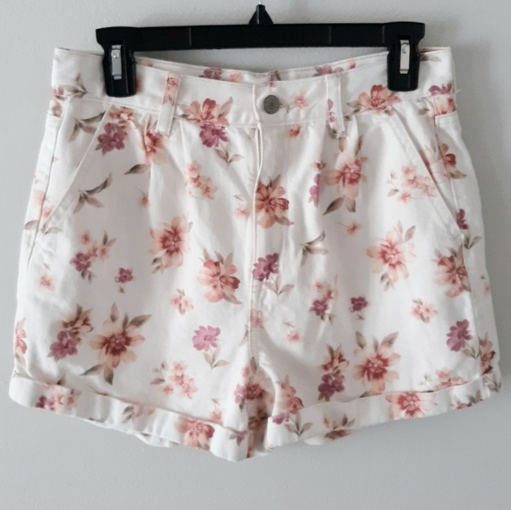 AEO High Rise Denim Shorts 8